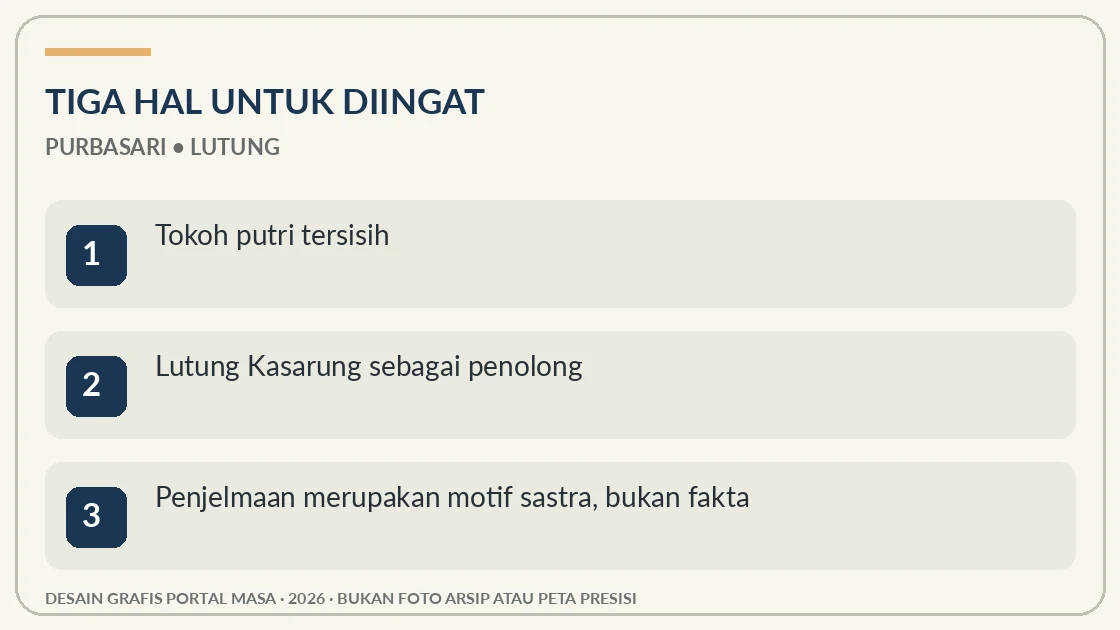 Visual editorial: tiga hal penting tentang Lutung Kasarung dan Putri yang Dibuang ke Hutan
